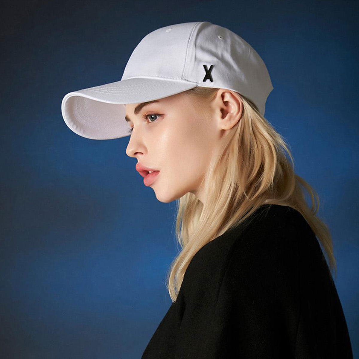 VARZAR - STUD LOGO OVER FIT BALL CAP WHITE【VZR4-0004】