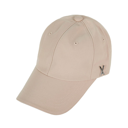 VARZAR - SILVER STUD OVER FIT BALL CAP BEIGE【VZR4-0006】