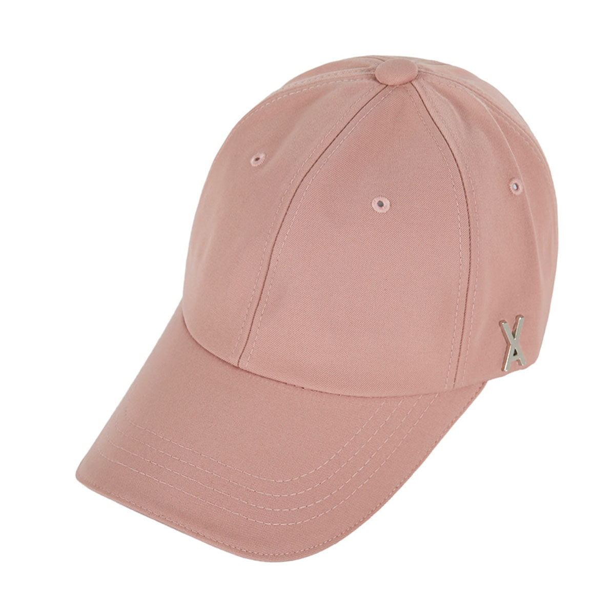 VARZAR - SILVER STUD OVER FIT BALL CAP PINK [VZR4-0006]