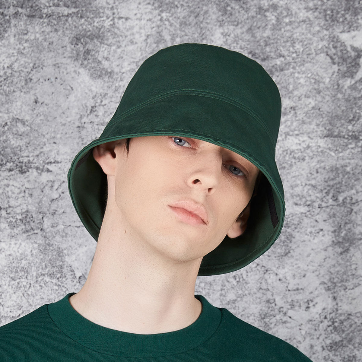 VARZAR - STUD DROP OVER FIT BUCKET HAT GREEN【VZR4-0009】