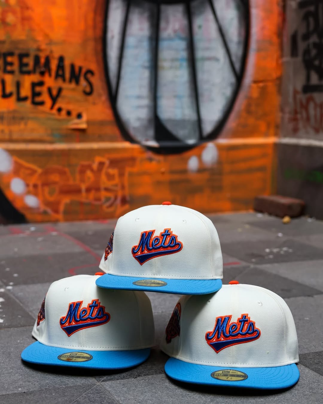 NEW ERA - 59FIFTY New York Mets 50th Anniversary WHITE/LIGHT BLUE