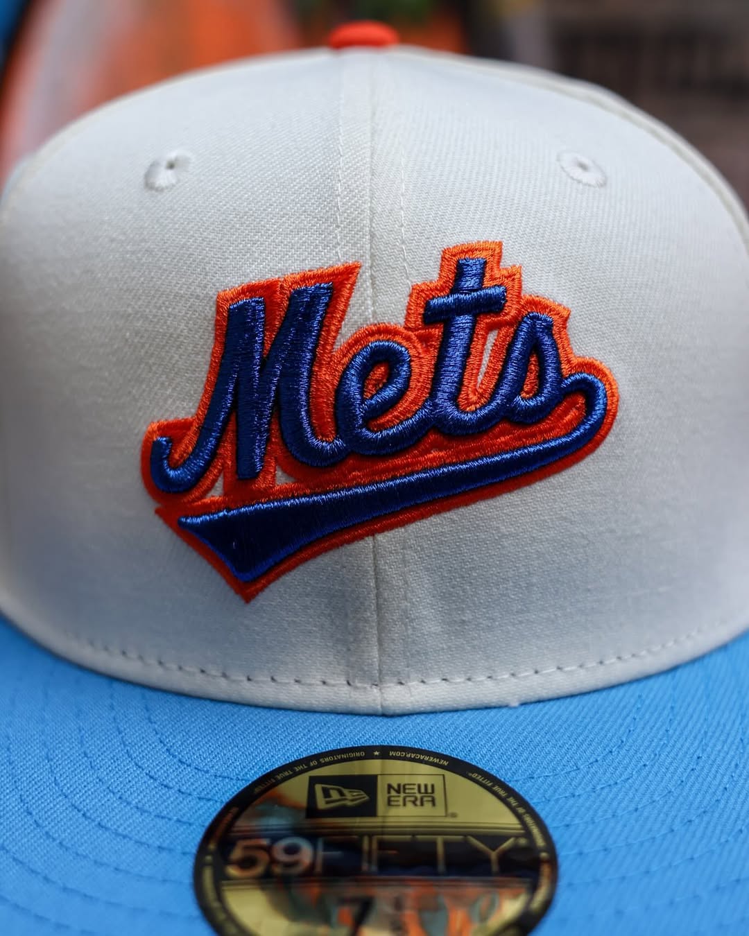 NEW ERA - 59FIFTY New York Mets 50th Anniversary WHITE/LIGHT BLUE