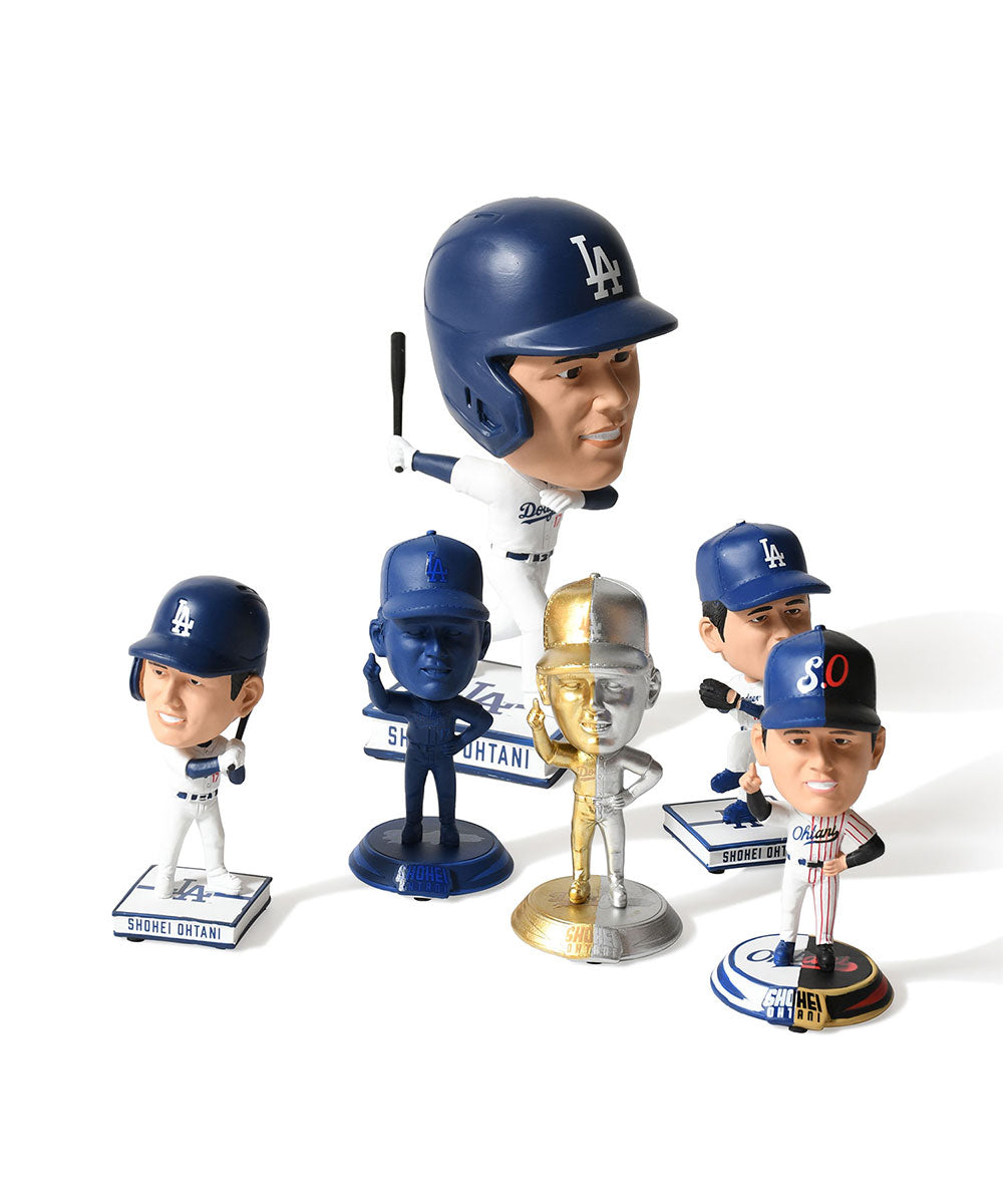 【HOMEGAME Exclusive】 FOCO - SHOHEI OHTANI LA DODGERS SMU 4.5 INCH GOLD AND SILVER MINI BIGHEAD 4.5 INCH