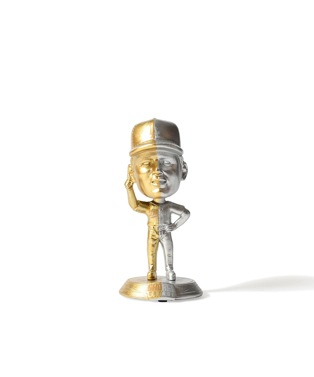【HOMEGAME Exclusive】 FOCO - SHOHEI OHTANI LA DODGERS SMU 4.5 INCH GOLD AND SILVER MINI BIGHEAD 4.5 INCH