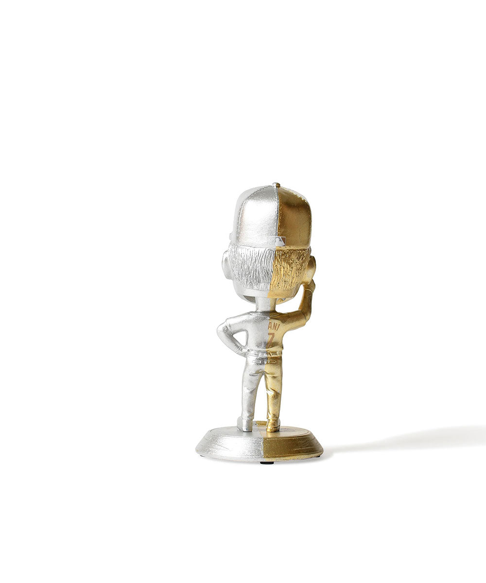 【HOMEGAME Exclusive】 FOCO - SHOHEI OHTANI LA DODGERS SMU 4.5 INCH GOLD AND SILVER MINI BIGHEAD 4.5 INCH