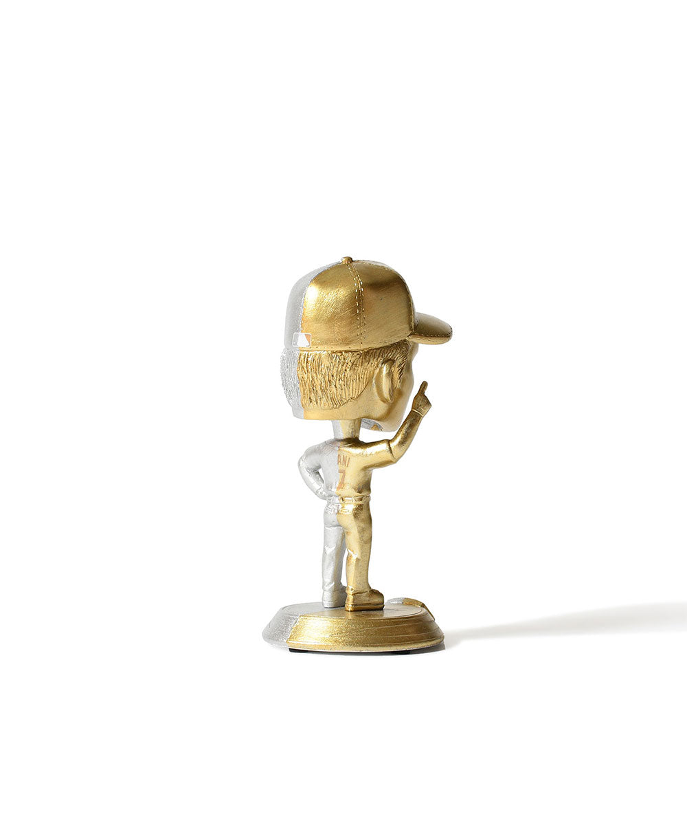 【HOMEGAME Exclusive】 FOCO - SHOHEI OHTANI LA DODGERS SMU 4.5 INCH GOLD AND SILVER MINI BIGHEAD 4.5 INCH