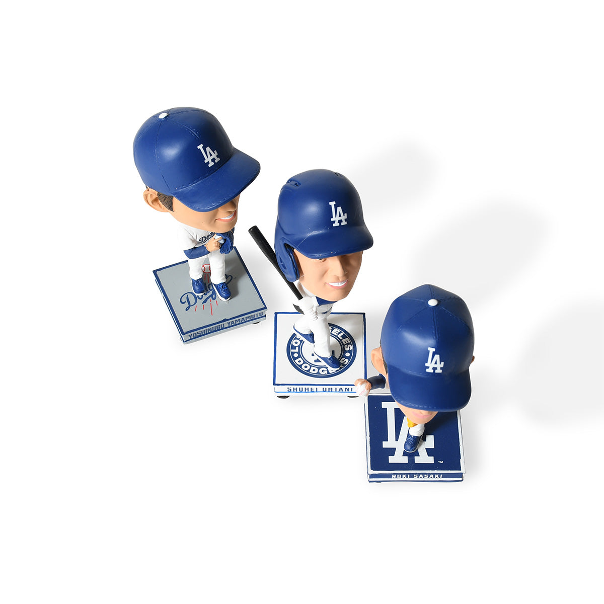 FOCO - OHTANI/SASAKI/YAMAMOTO LA DODGERS SMU 3 PACK MINI BIGHEAD