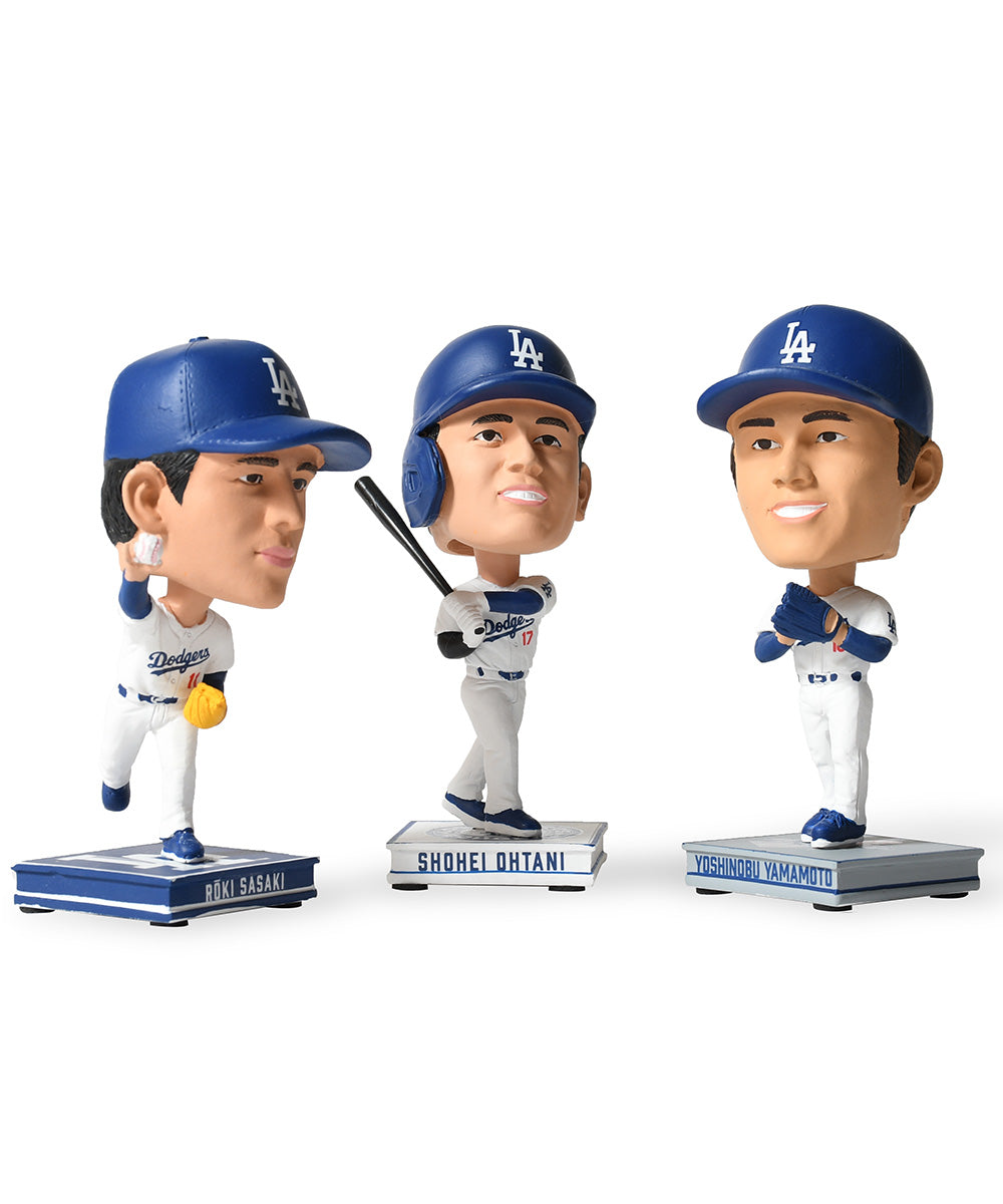 FOCO - OHTANI/SASAKI/YAMAMOTO LA DODGERS SMU 3 PACK MINI BIGHEAD BOBBLE SET【BHMBSMUBG3PKMNLDSORS】