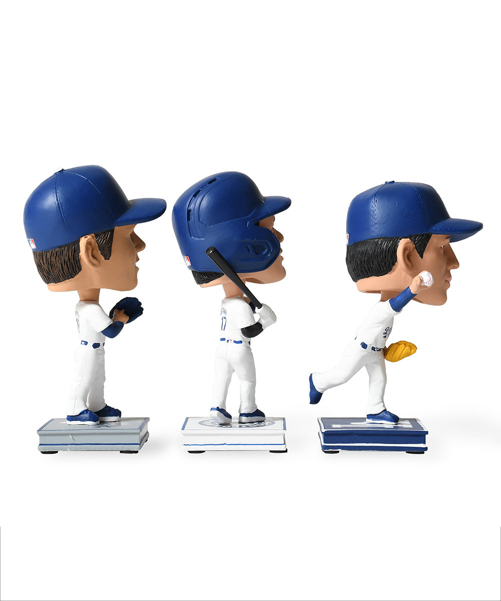 FOCO - OHTANI/SASAKI/YAMAMOTO LA DODGERS SMU 3 PACK MINI BIGHEAD BOBBLE SET【BHMBSMUBG3PKMNLDSORS】