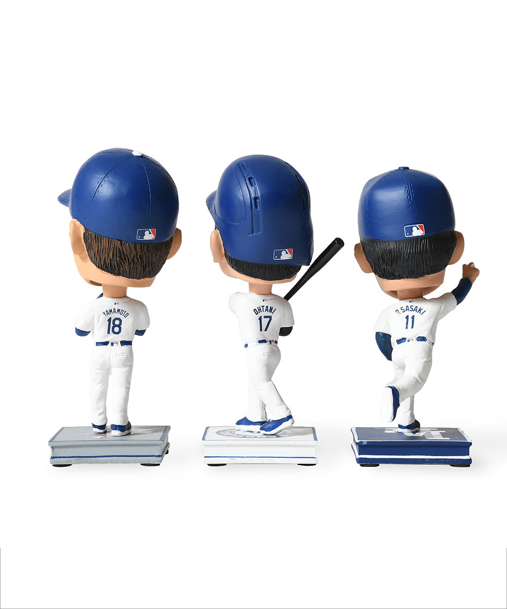 FOCO - OHTANI/SASAKI/YAMAMOTO LA DODGERS SMU 3 PACK MINI BIGHEAD BOBBLE SET【BHMBSMUBG3PKMNLDSORS】