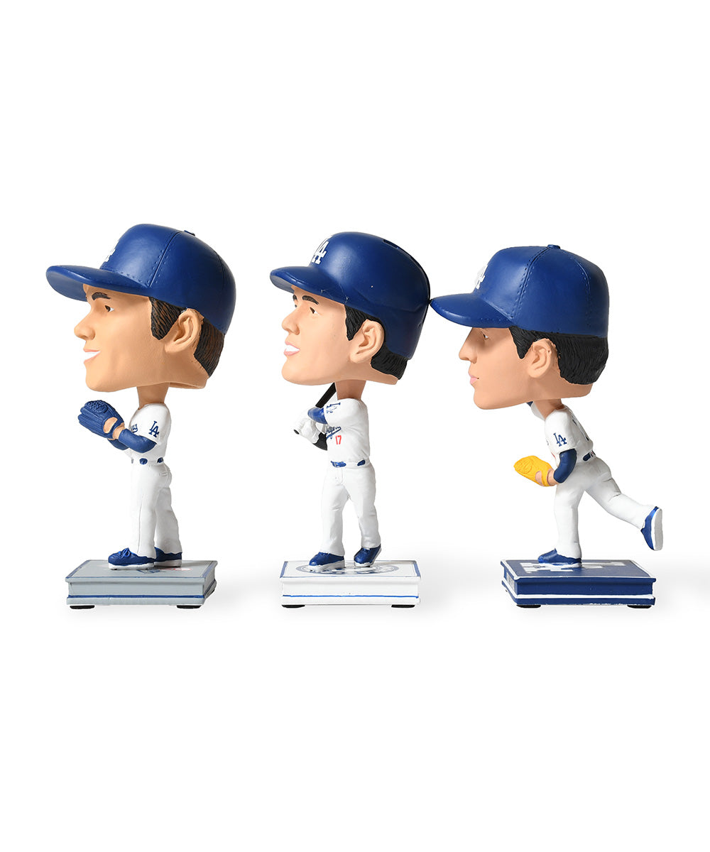 FOCO - OHTANI/SASAKI/YAMAMOTO LA DODGERS SMU 3 PACK MINI BIGHEAD BOBBLE SET【BHMBSMUBG3PKMNLDSORS】