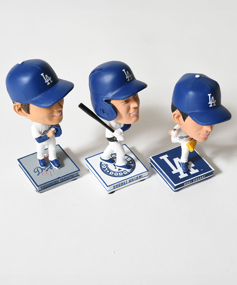 FOCO - OHTANI/SASAKI/YAMAMOTO LA DODGERS SMU 3 PACK MINI BIGHEAD BOBBLE SET【BHMBSMUBG3PKMNLDSORS】