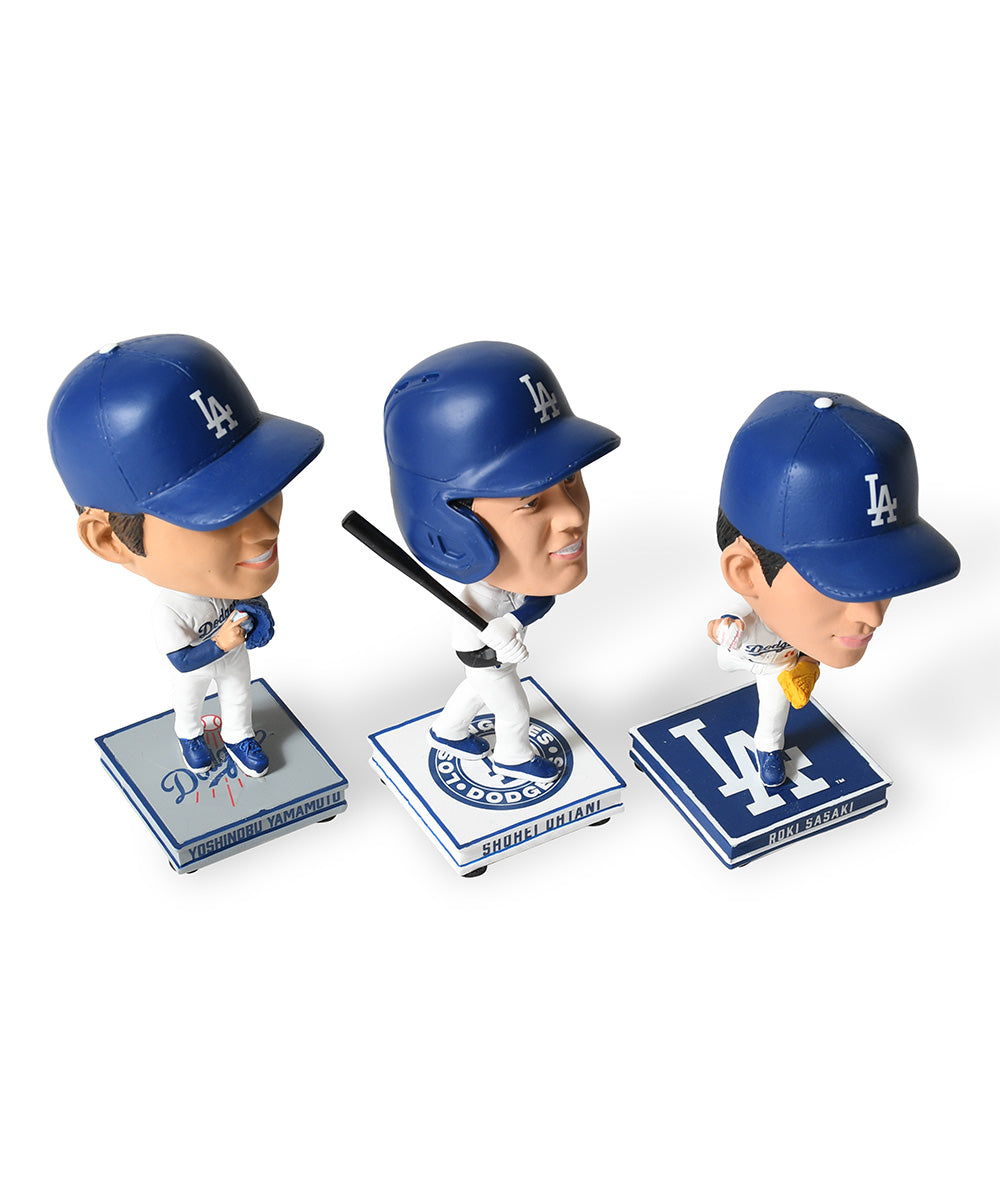 FOCO - OHTANI/SASAKI/YAMAMOTO LA DODGERS SMU 3 PACK MINI BIGHEAD BOBBLE SET【BHMBSMUBG3PKMNLDSORS】