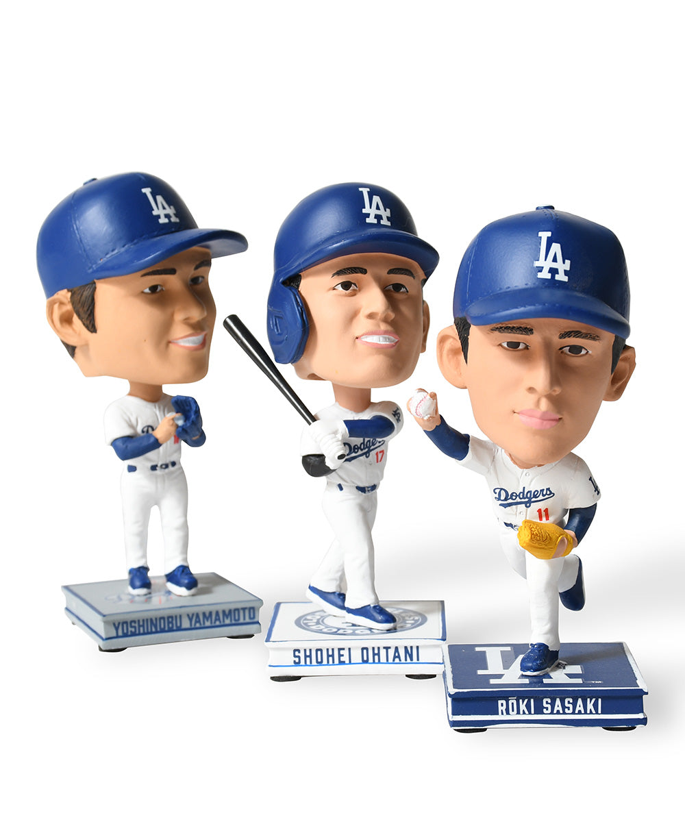 FOCO - OHTANI/SASAKI/YAMAMOTO LA DODGERS SMU 3 PACK MINI BIGHEAD BOBBLE SET【BHMBSMUBG3PKMNLDSORS】