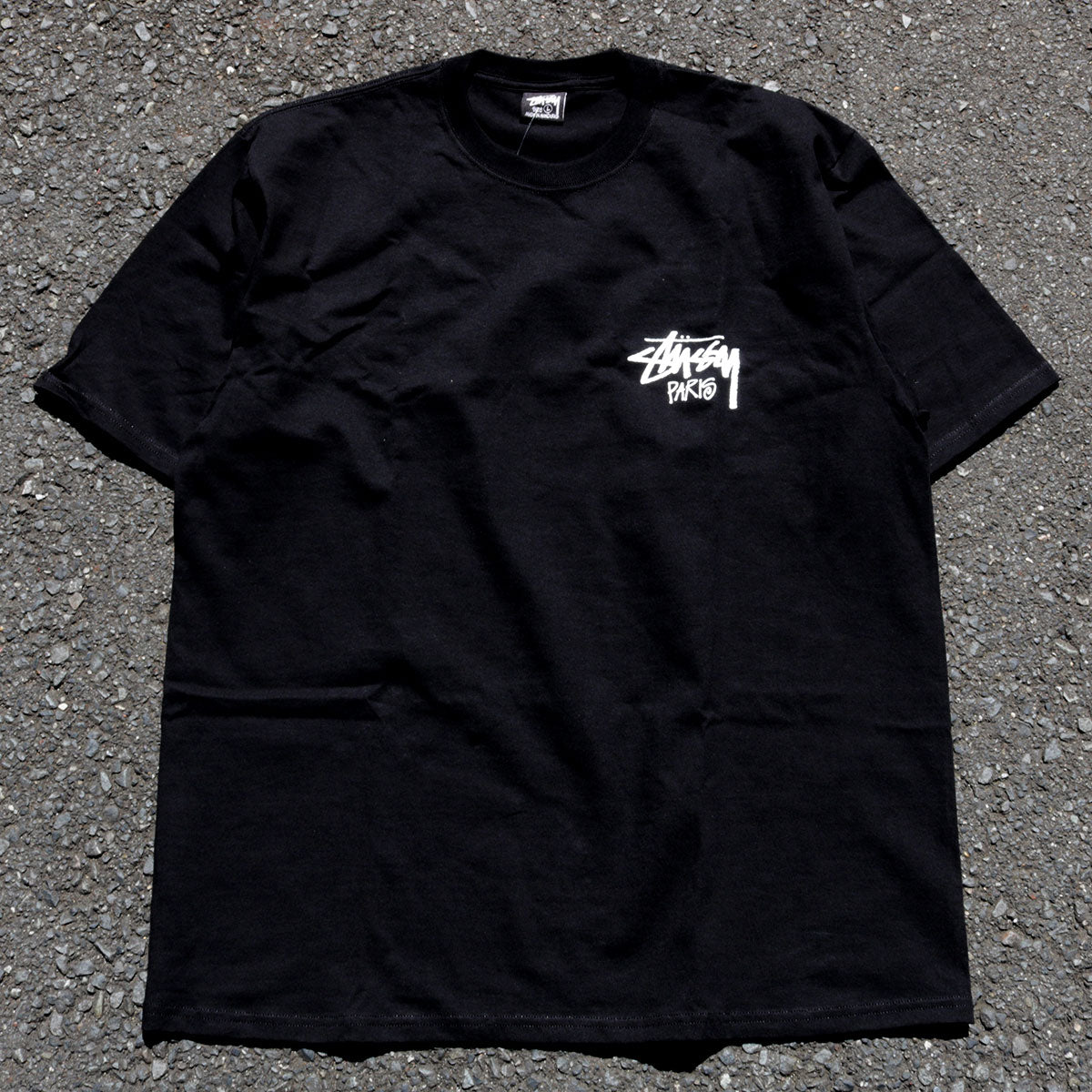 STUSSY - STOCK PARIS TEE "BLACK"