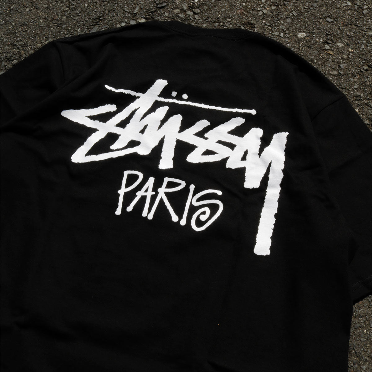 STUSSY - STOCK PARIS TEE "BLACK"