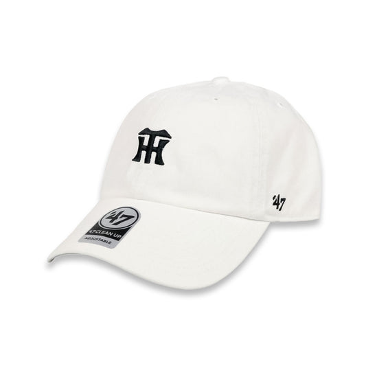 ’47 BRAND 阪神 Tigers CLEAN UP MINI LOGO WHITE【NPB-BSRNR04GWS】