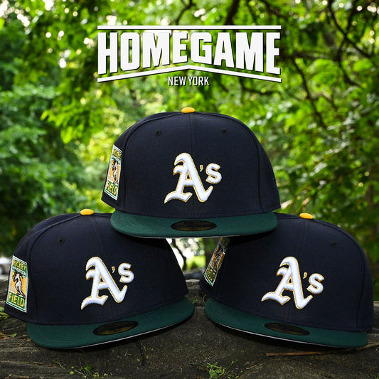 NEW ERA Oakland Athletics - 59Fifty Rickey Henderson Field Navy/Dark Green