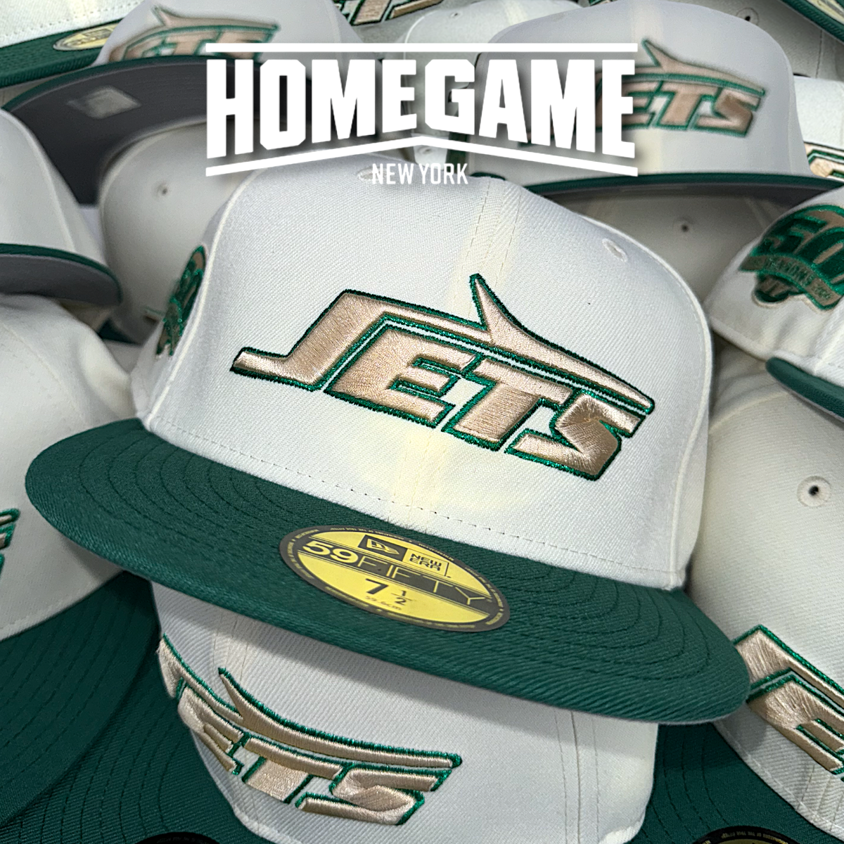 NEW ERA New York Jets - 59FIFTY 50 Season Chrome White/Emerald Green