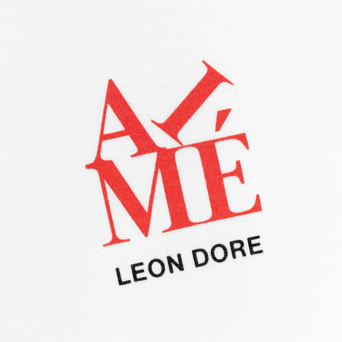 【6月中旬～下旬頃にて順次お届け】Aimé Leon Dore SS Block Logo Tee SS24CT015 BRIGHT WHITE