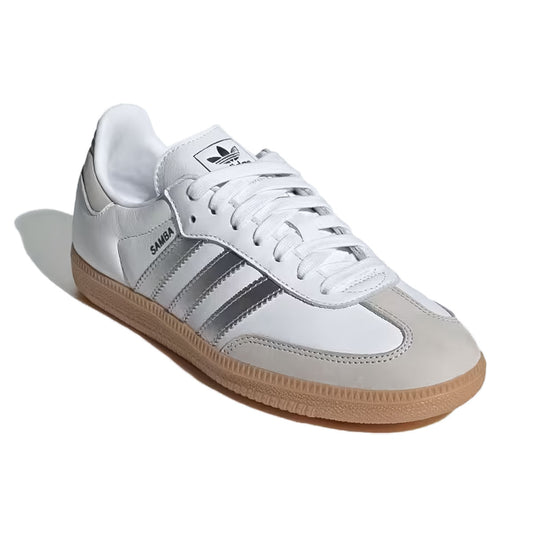 adidas - SAMBA OG W Cloud White/Silver Metallic/Grey One【JI2725】