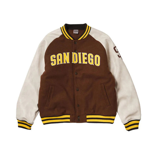 Fanatics - San Diego Padres PU MELTON JACKET 【ML2325FW0002】