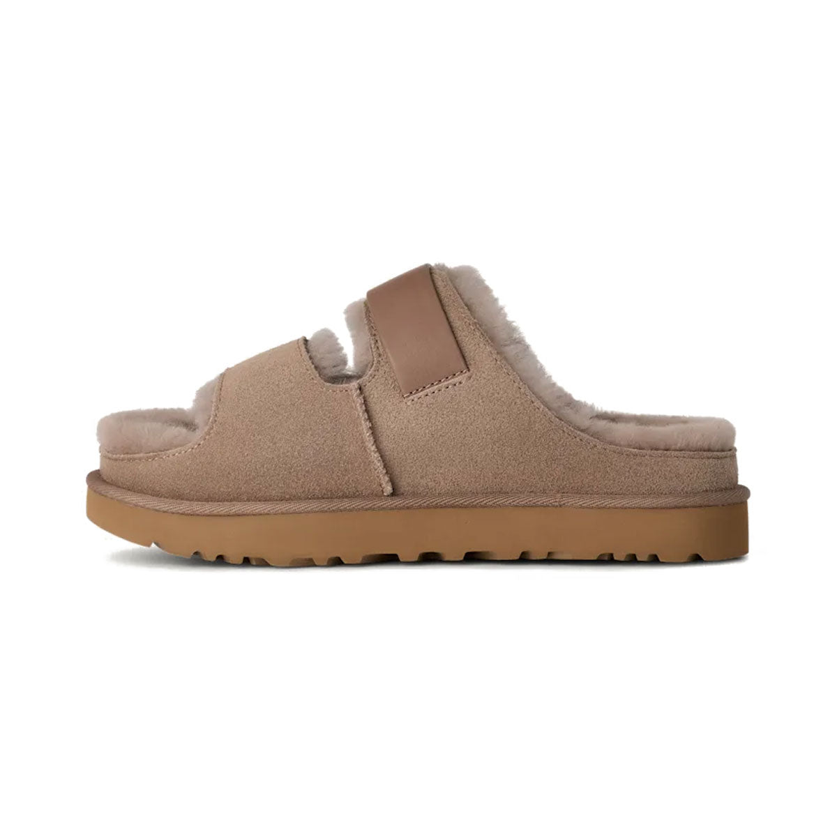 UGG - WMNS GREENPORT STRAP SLIDE Caribou【1167611-CRBO】