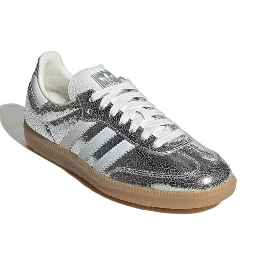 adidas ‐ SAMBA OG WMNS Silver Metallic/Cloud White/Core White【JR0035】