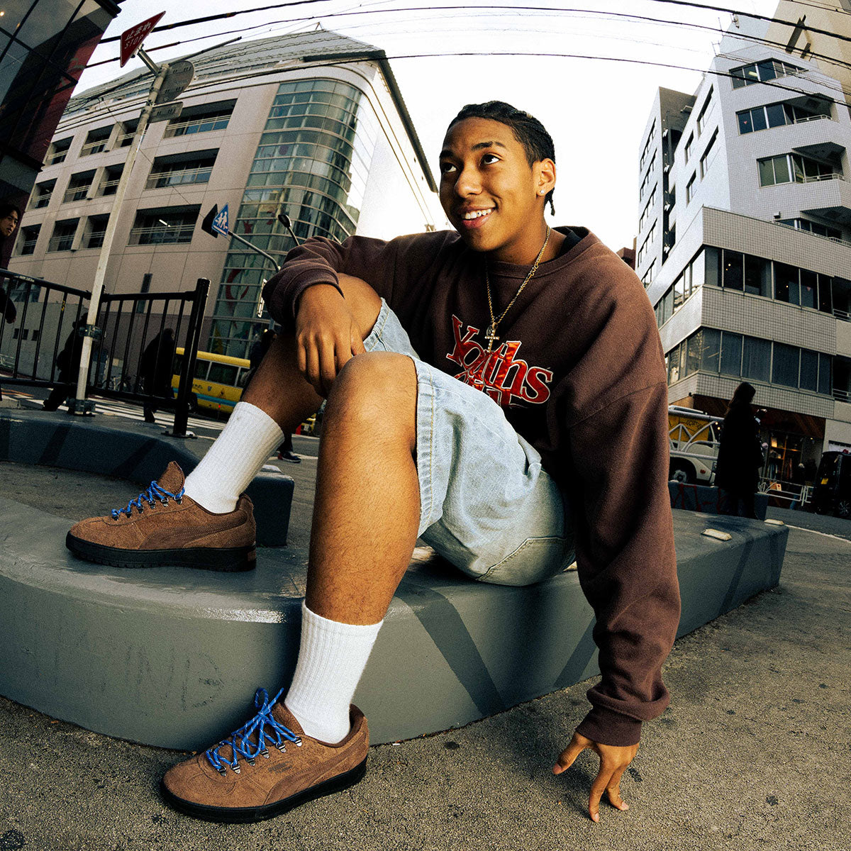 PUMA - PALERMO ALPINO FUZZY CHESTNUT BROWN/MOUNTAIN BLUE 【403699-02】-