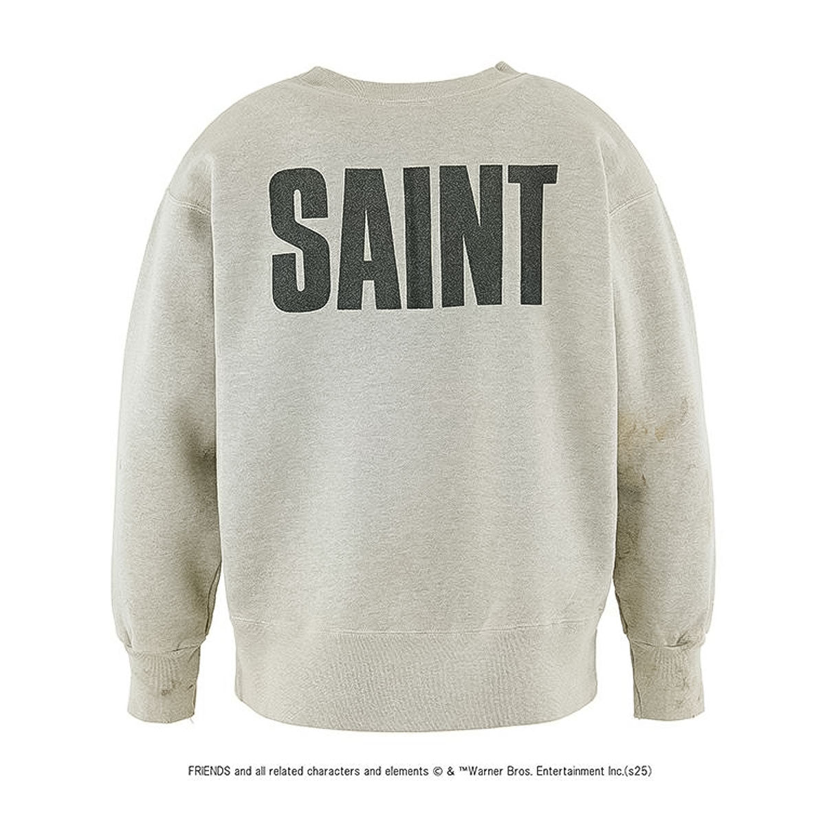 SAINT Mxxxxxx - FRD_CREW N SWEAT FRIENDS GREY 【SM-HR8-0000-C58】