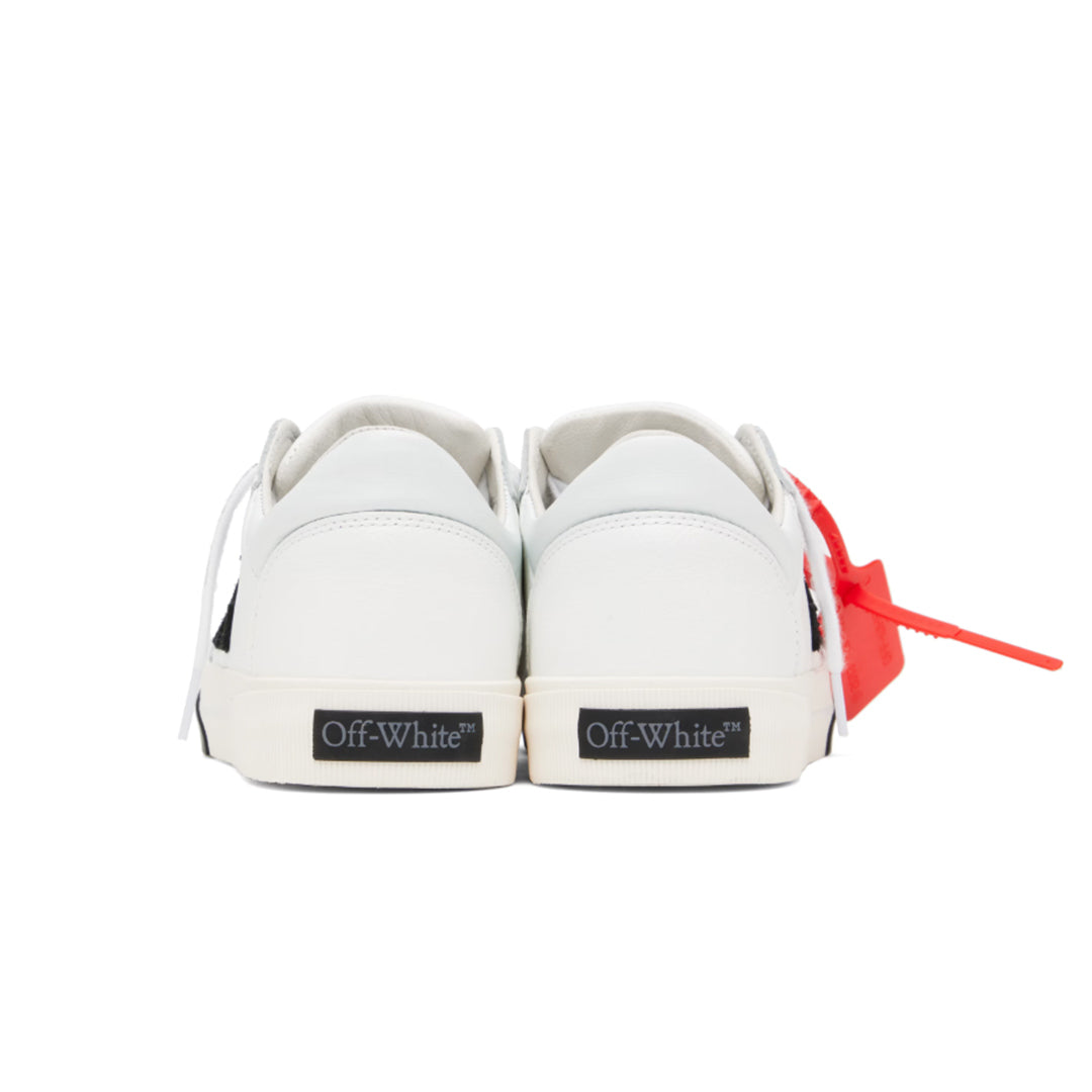 Off-White - NEW LOW VULCANIZED LEATHER 0110 WHITE/BLACK 【OMIS25-SLG0086】