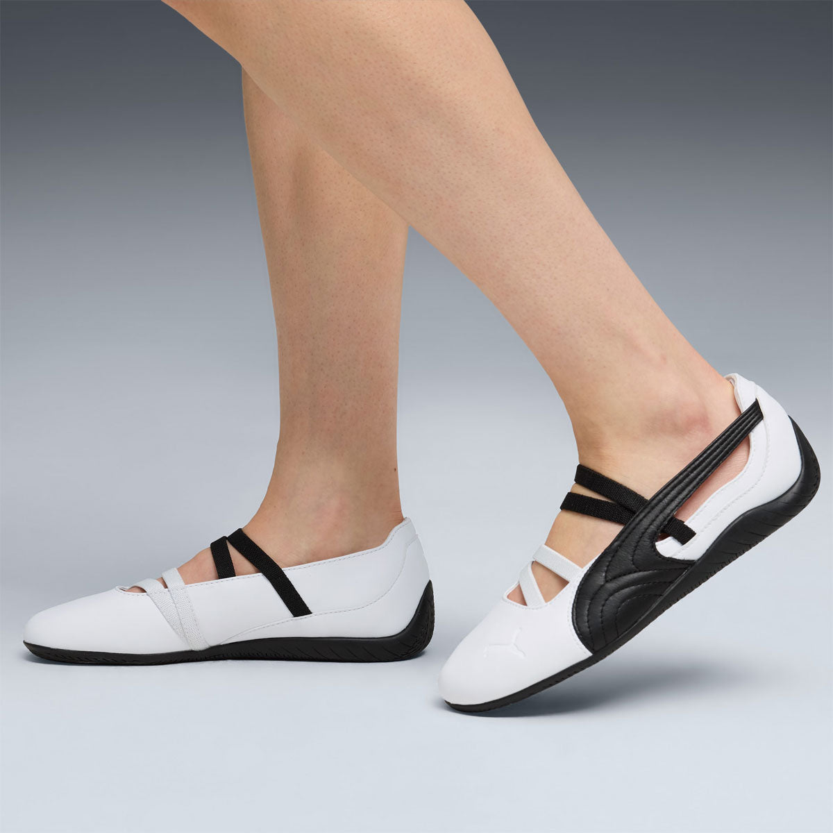 PUMA - WMNS SPEEDCAT BALLET LTHR PUMA WHITE/PUMA BLACK 【406144-03】