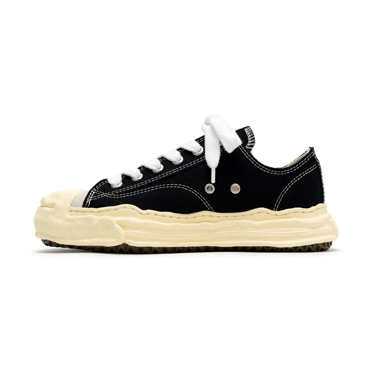 Maison MIHARA YASUHIRO - "HANK" VL OG Sole Canvas Low-top Sneaker BLACK 【A09FW734】