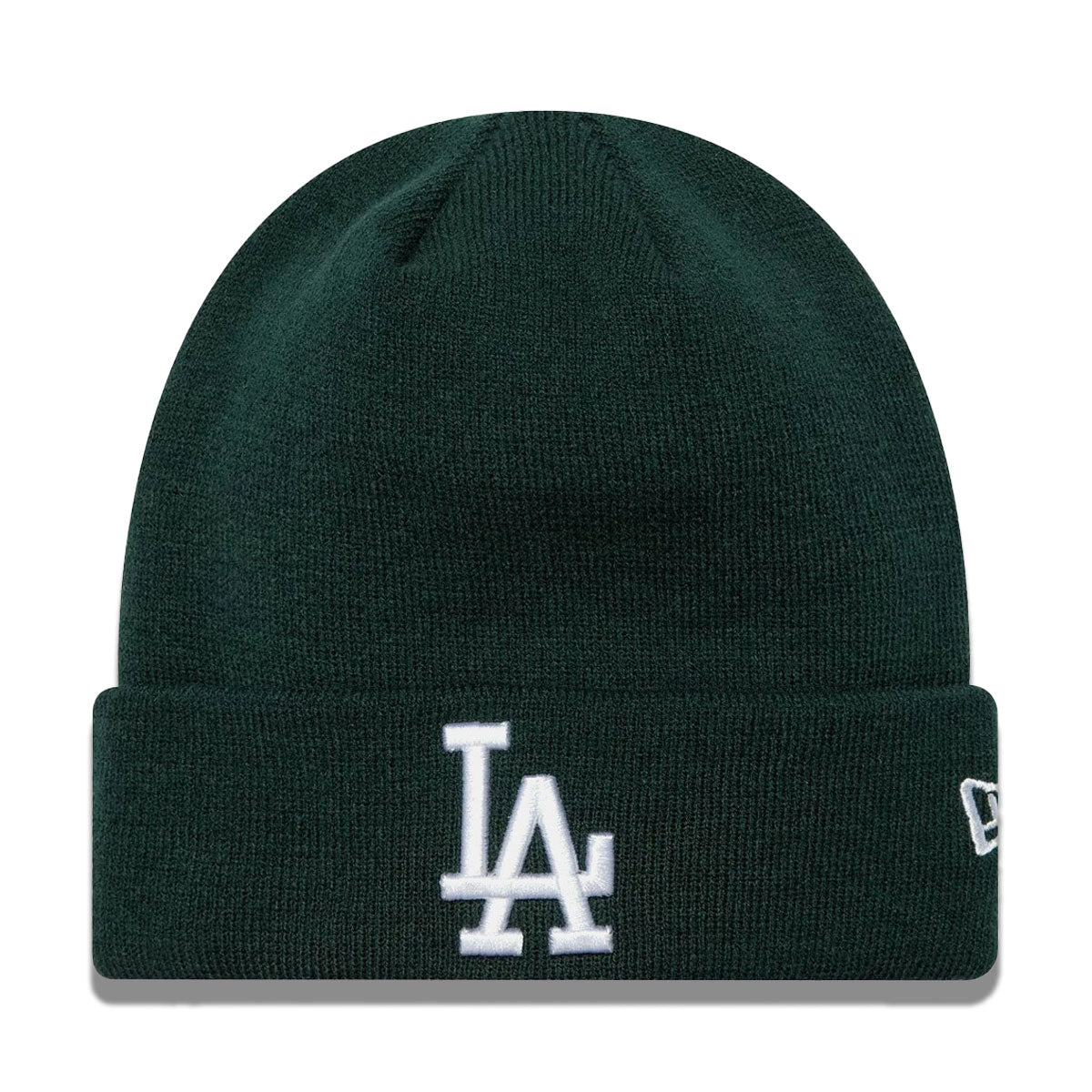 NEW ERA Los Angeles Dodgers - LEAGUE ESSENTIAL BEANIE DARK GREEN/WHITE 【60580734】