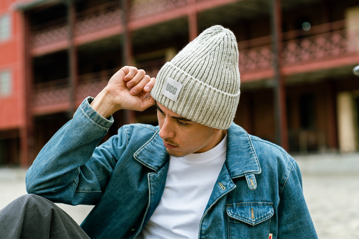 UGG - U CHUNKY RIB BEANIE 【20061-LGRY】