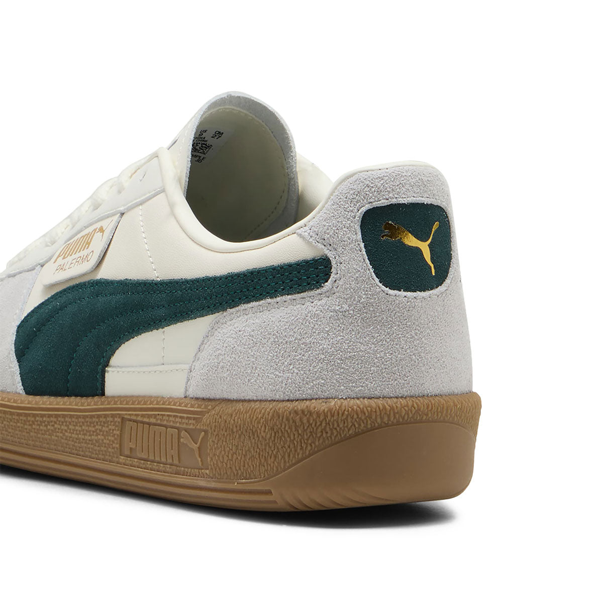 PUMA - PALERMO LTH WARM WHITE/GREEN TERRAIN 【396464-22】