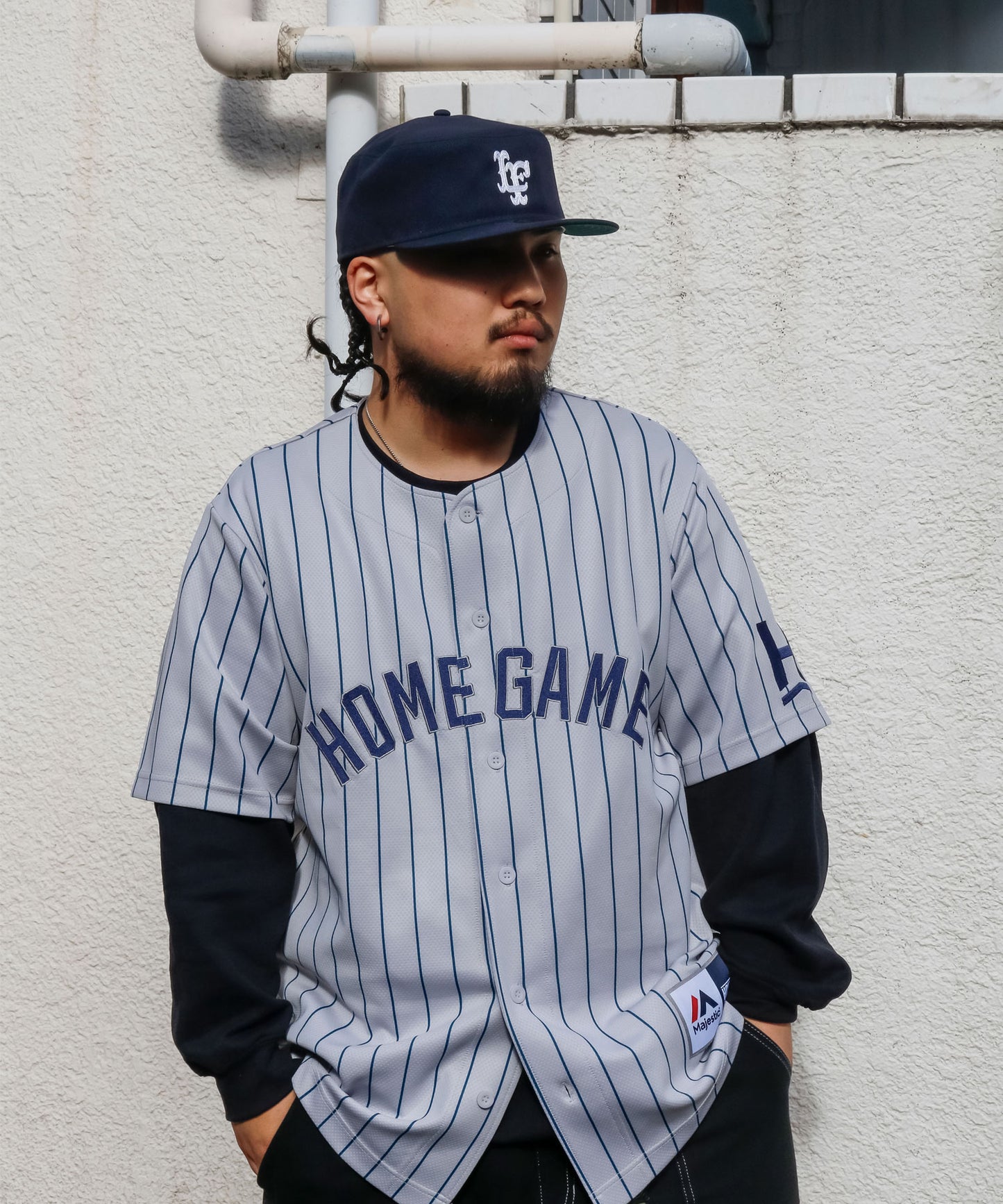 Majestic - BaseBall Shirts HOMEGAME CUSTOM 【TM2125FW0001】