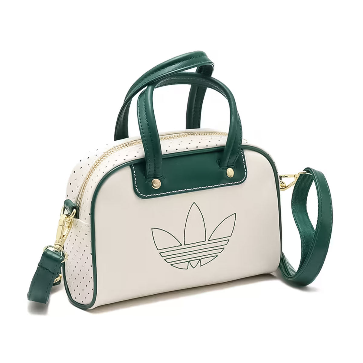 adidas - HERI MINI BOWLING BAG Off White/Collegiate Green 【KPS86】