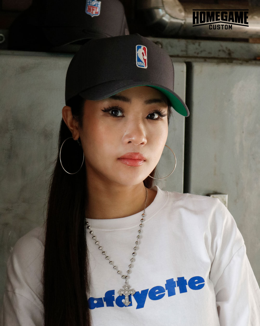NEW ERA - NBA MAN LOGO CO 9FORTY A-Frame CHARCOAL【15354540】