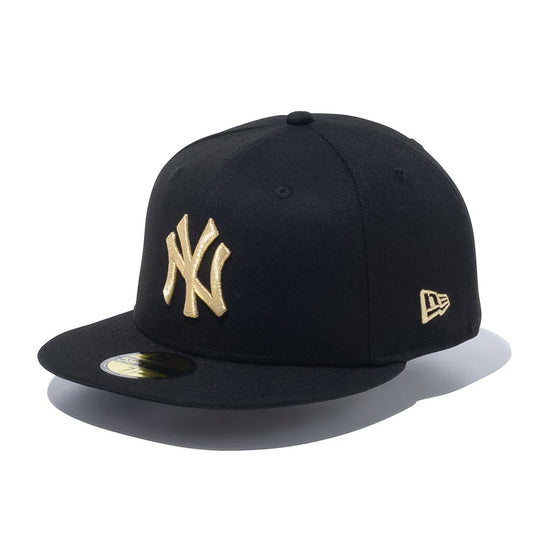 NEW ERA New York Yankees - 59FIFTY BLACK/GOLD  【14525210】