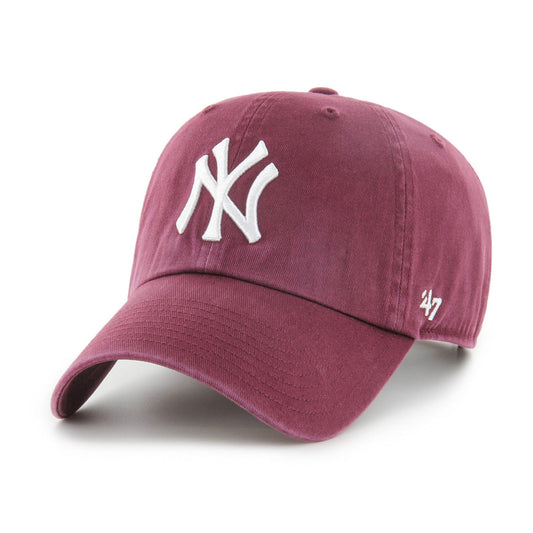 ’47 BRAND New York Yankees - CLEAN UP DARK MAROON 【14751180 47A B-RGW17GWS-KM】