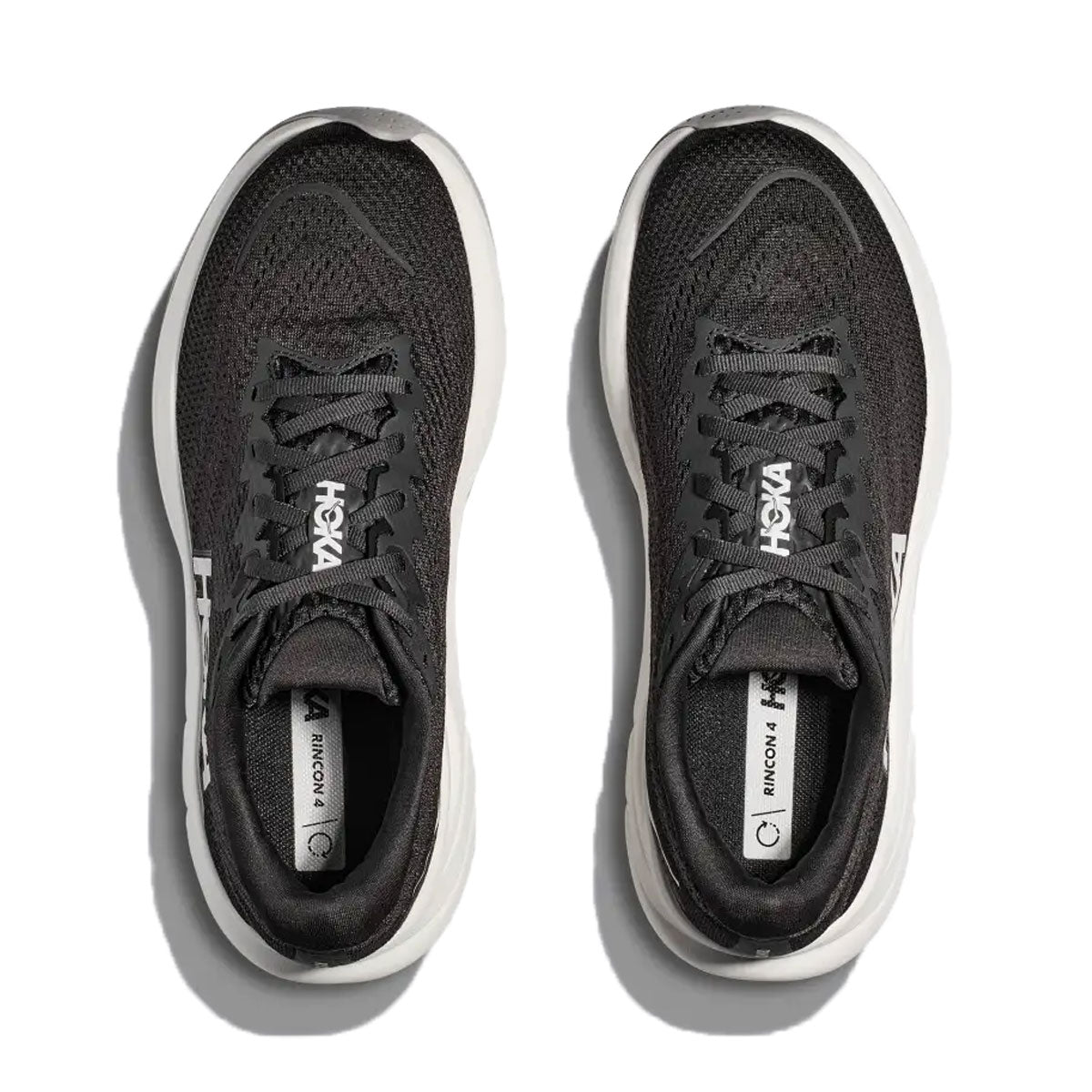 HOKA - MENS RINCON 4 WIDE BLACK/WHITE 【1155132-BWHT-MG】