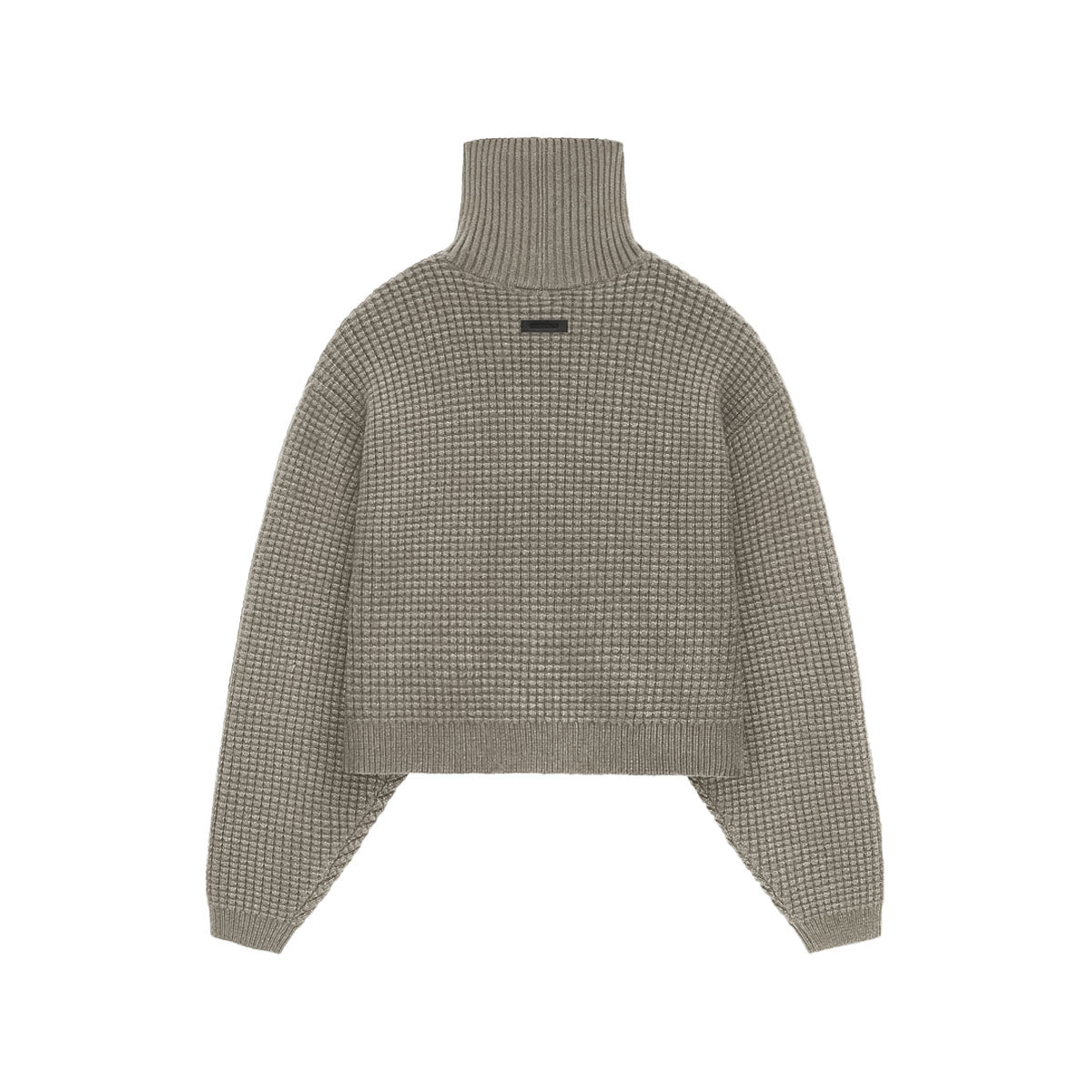 Fear of God ESSENTIALS - HEAVY WAFFLE CROPPED TURTLENECK HEATHER GRAY 【192HO247321FW】