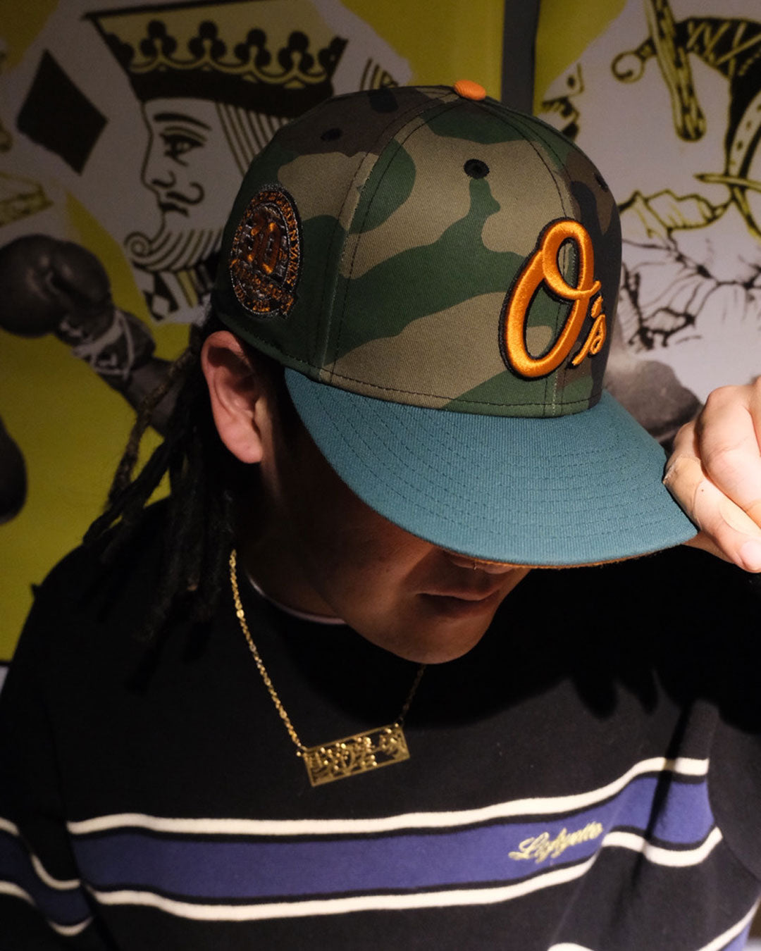NEW ERA - BALTIMORE ORIOLES CO CAMDEN YARD 30TH 59FIFTY WD CAMO/EGRN【71021910】