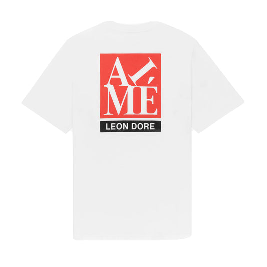 【6月中旬～下旬頃にて順次お届け】Aimé Leon Dore SS Block Logo Tee SS24CT015 BRIGHT WHITE