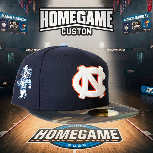 NEW ERA - North Carolina Tar Heels Rameses 59FIFTY Navy/Woodland Camo