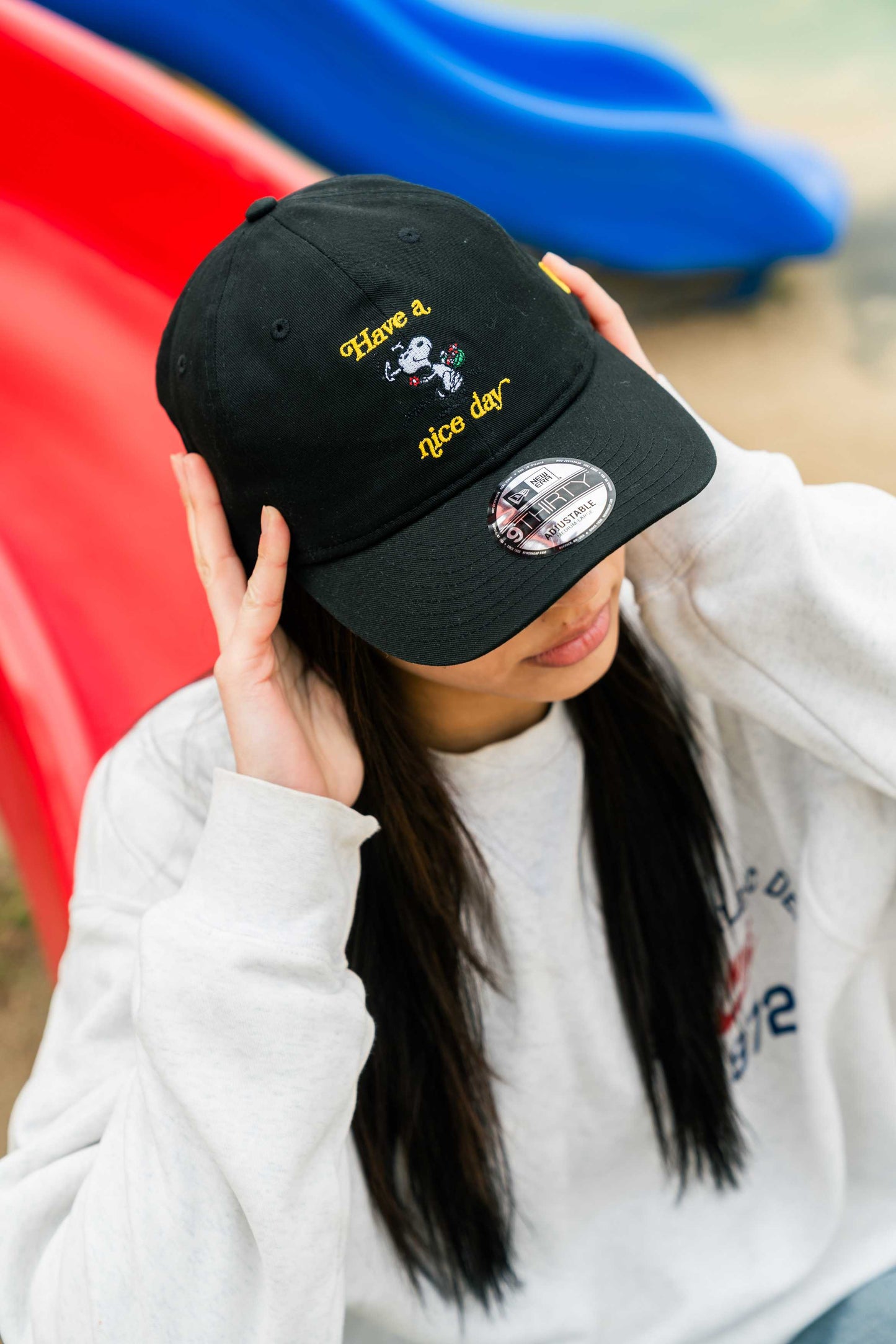NEW ERA PEANUTS  - 9THIRTY HAVE A NICE DAY BLACK 【14682588 】