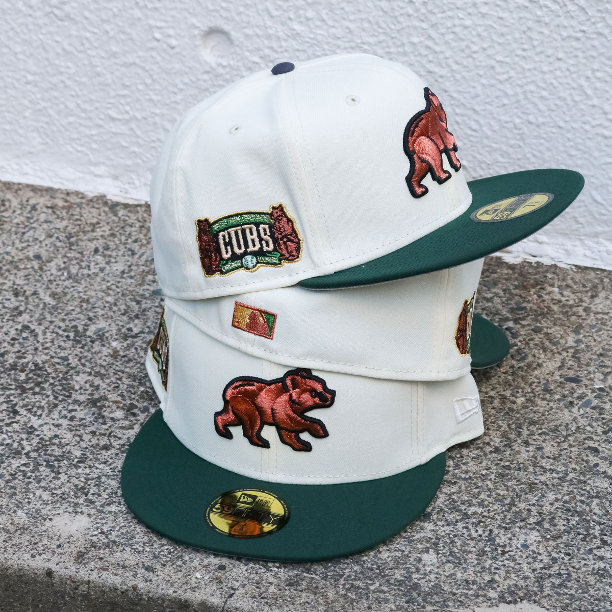 NEW ERA Chicago Cubs - 59Fifty West Side Grounds Chrome White/Green