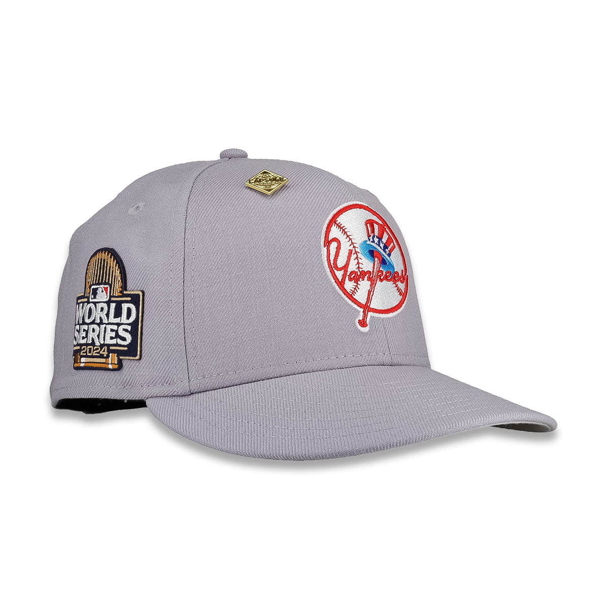 NEW ERA - 59Fifty New York Yankees 2024 World Series Hat Logo Gray  【14668364】