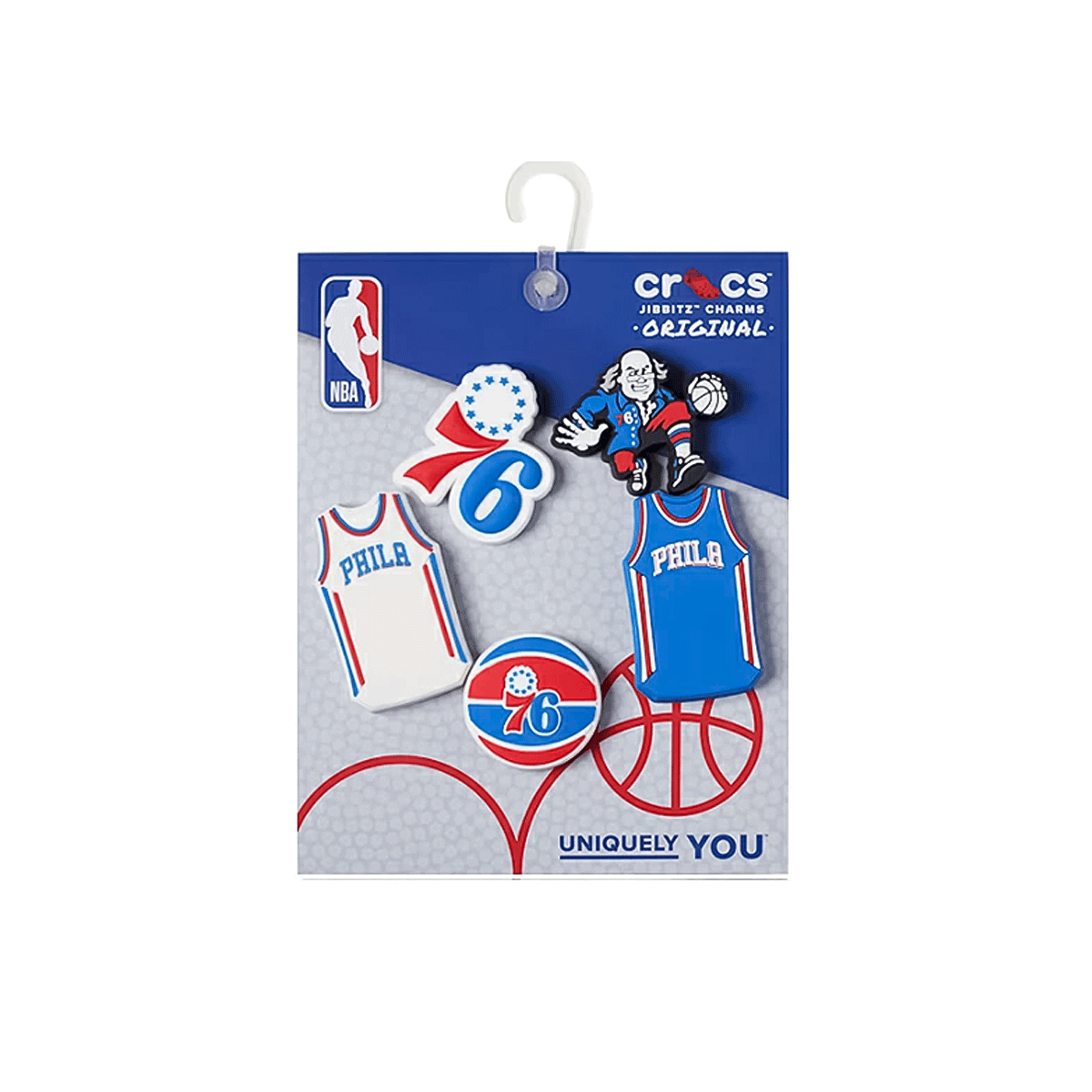 crocs NBA Philadelphia 76ers 5Pck クロックス NBA フィラデルフィア 76ers 5パック 【10011802】